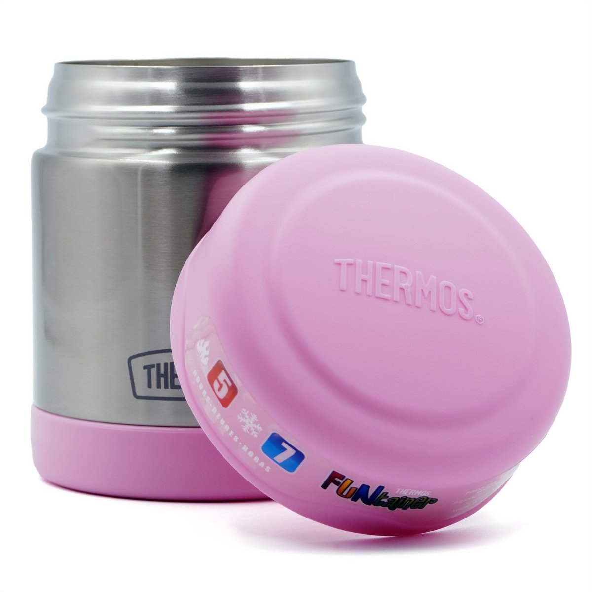 Thermos 10 oz. Insulated Stainless Steel Food Jar - Light Pink/Stainless Steel - Forza Sports
