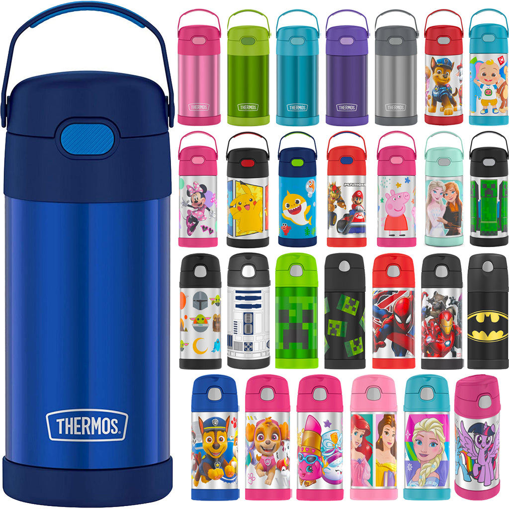 Thermos] Funtainer Spider-Man Movie Stainless Steel Water Bottle - 12 oz