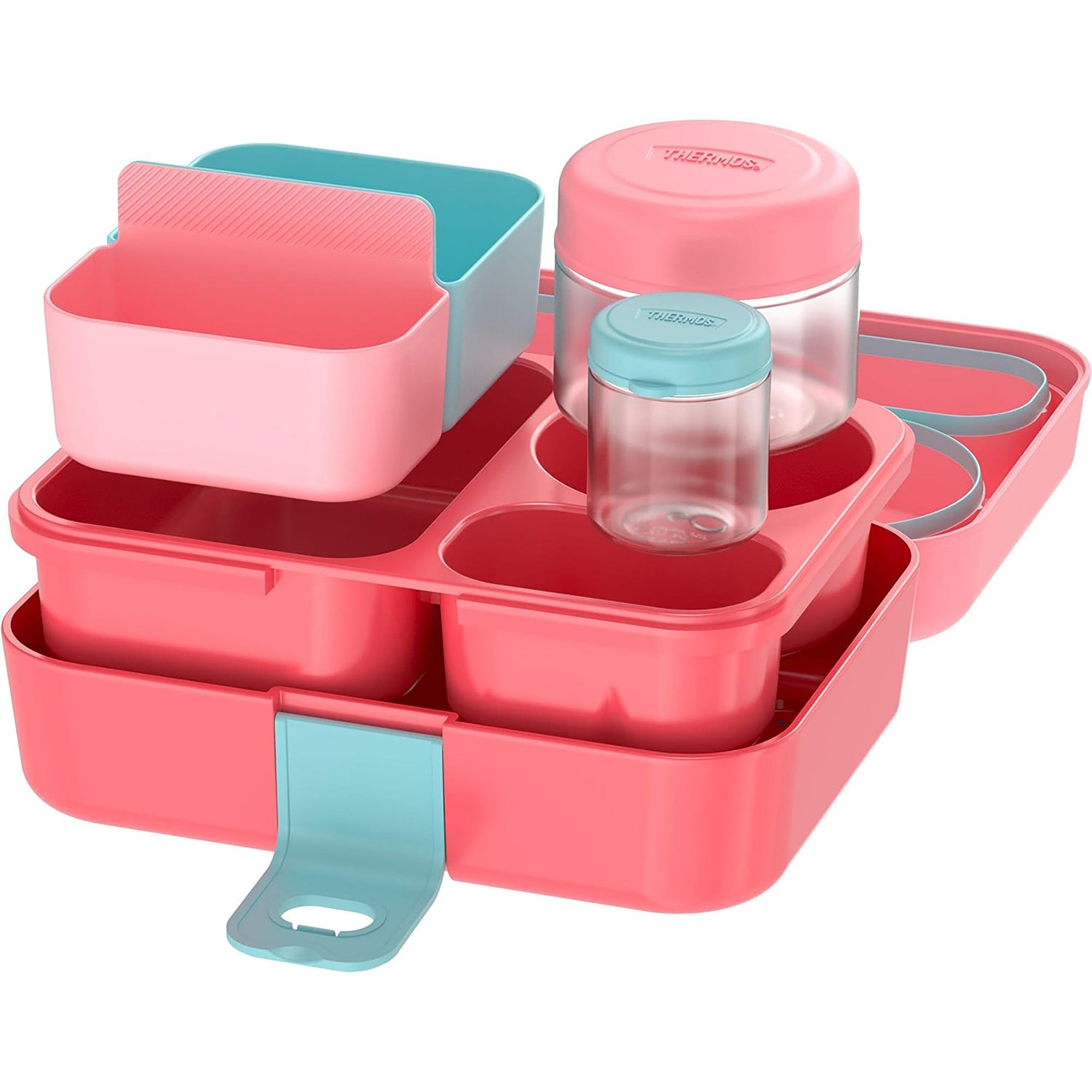 Thermos Kid's Freestyle 8-Piece Lunch Box Kit - Peach Thermos