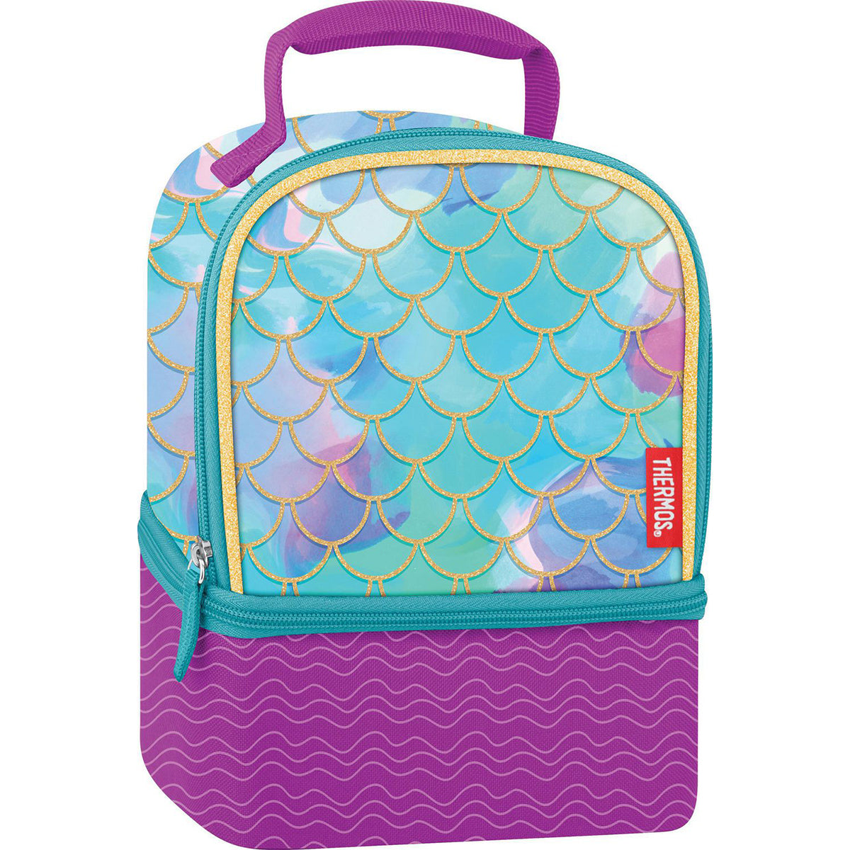 Thermos Kid's LDPE Dual Compartment Lunch Box - Mermaid Thermos