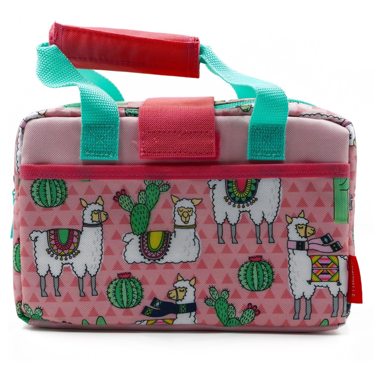 Thermos Kid's Funtainer Desert Llama Lunch Duffle Bag - Pink/Teal - Forza Sports