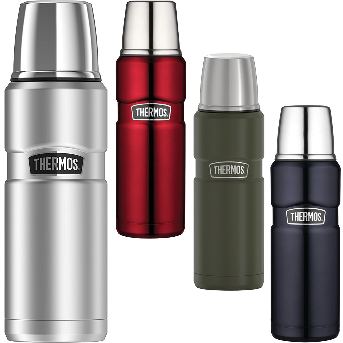 Thermos 16 oz. Stainless King Vacuum Insulated Stainless Steel Beverage Bottle Thermos