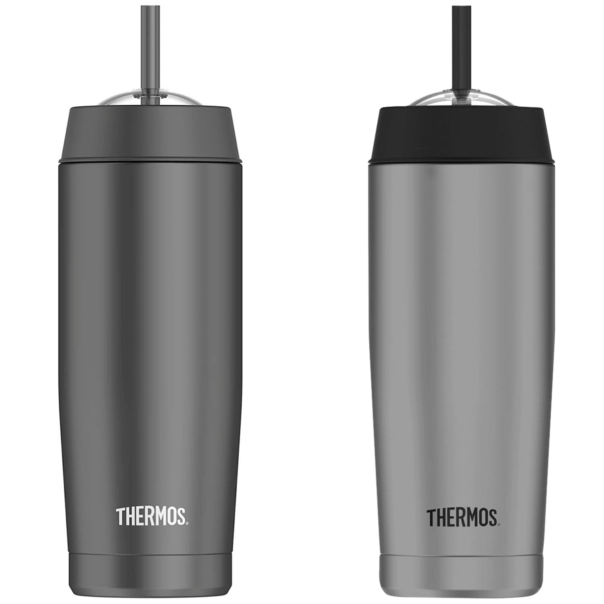 Thermos 16 oz. Vacuum Insulated Stainless Steel Cold Cup with Straw Thermos