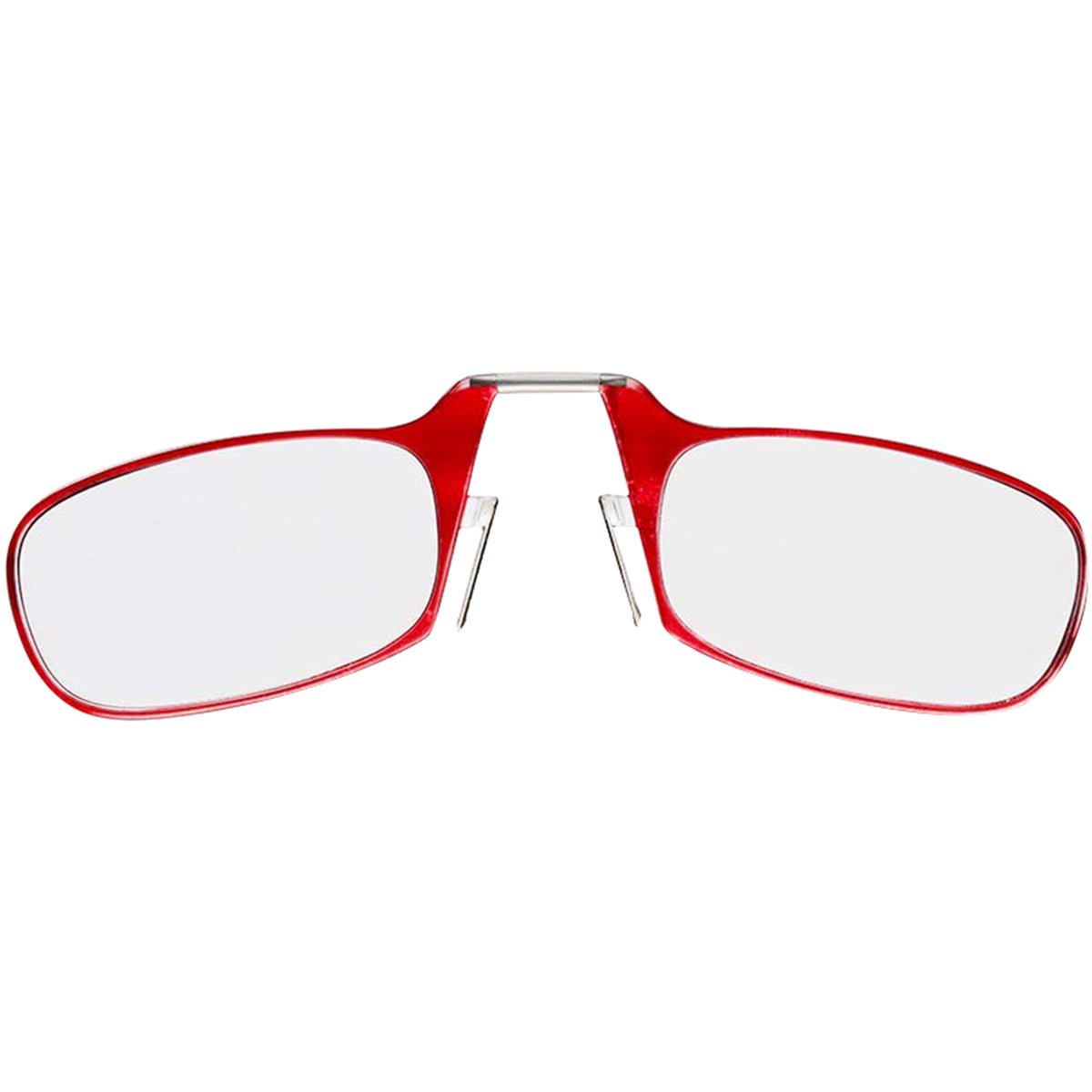 ThinOptics Armless Glasses with Universal Case - Red Frame, White Pod - Forza Sports