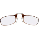 ThinOptics Armless Glasses with Universal Case - Brown Frame, White Pod - Forza Sports