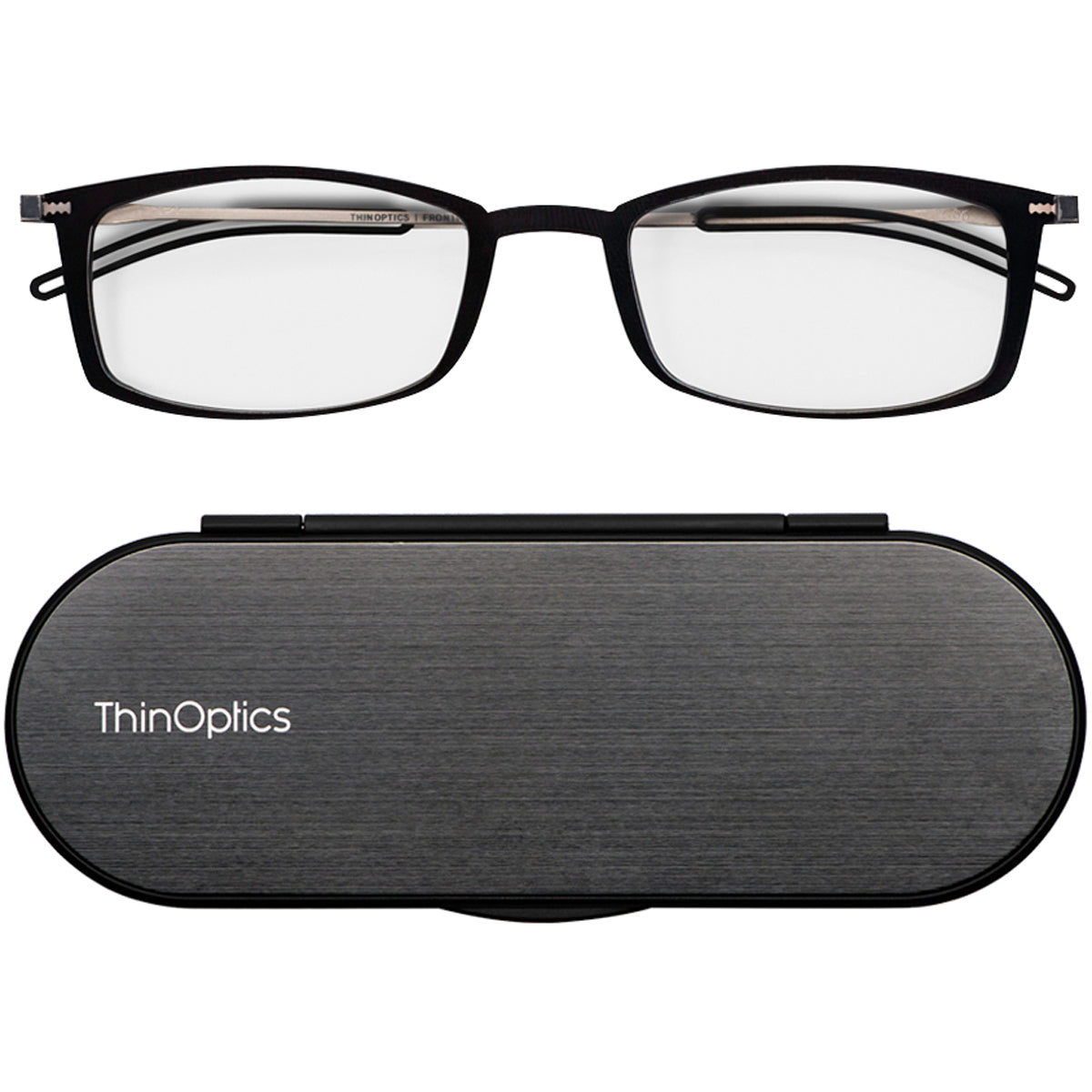 ThinOptics FrontPage Brooklyn Reading Glasses with Milano Case ThinOptics