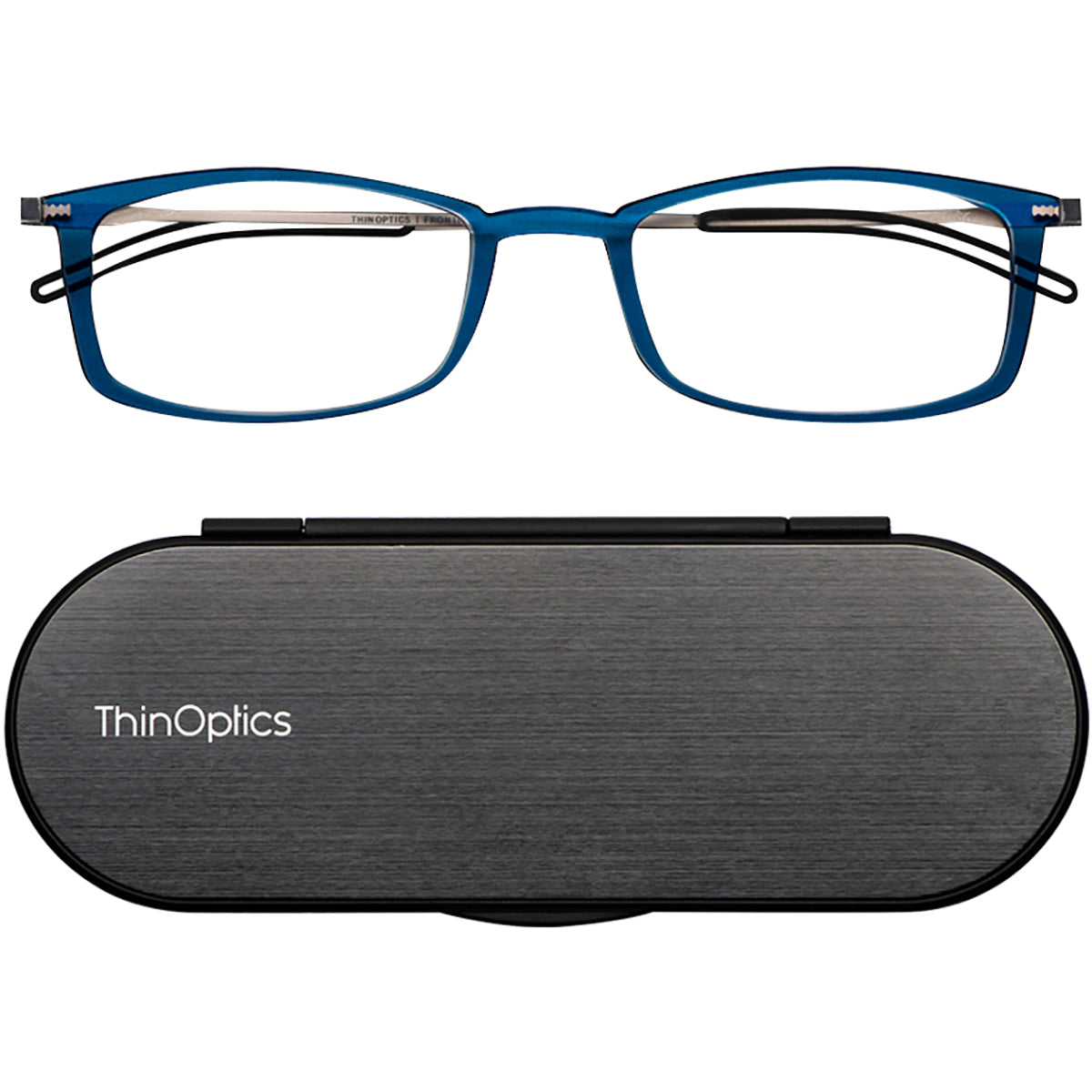 ThinOptics FrontPage Brooklyn Reading Glasses with Milano Case