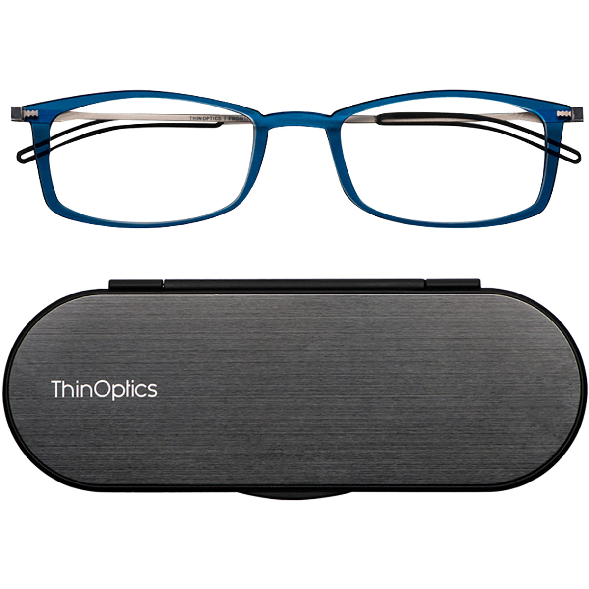 ThinOptics FrontPage Brooklyn Reading Glasses with Milano Case ThinOptics
