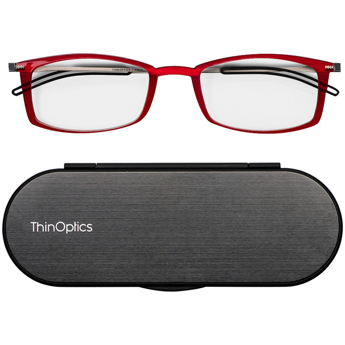 ThinOptics FrontPage Brooklyn Reading Glasses with Milano Case