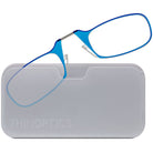 ThinOptics Armless Glasses with Universal Case - Blue Frame, White Pod - Forza Sports