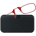 ThinOptics Armless Glasses with Universal Case - Red Frame, Black Pod - Forza Sports