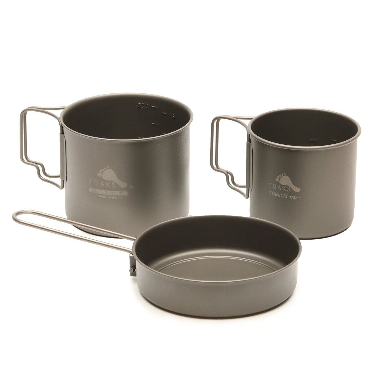 TOAKS Titanium Pan/Pot/Mug Combo Set (3 pcs) - Forza Sports