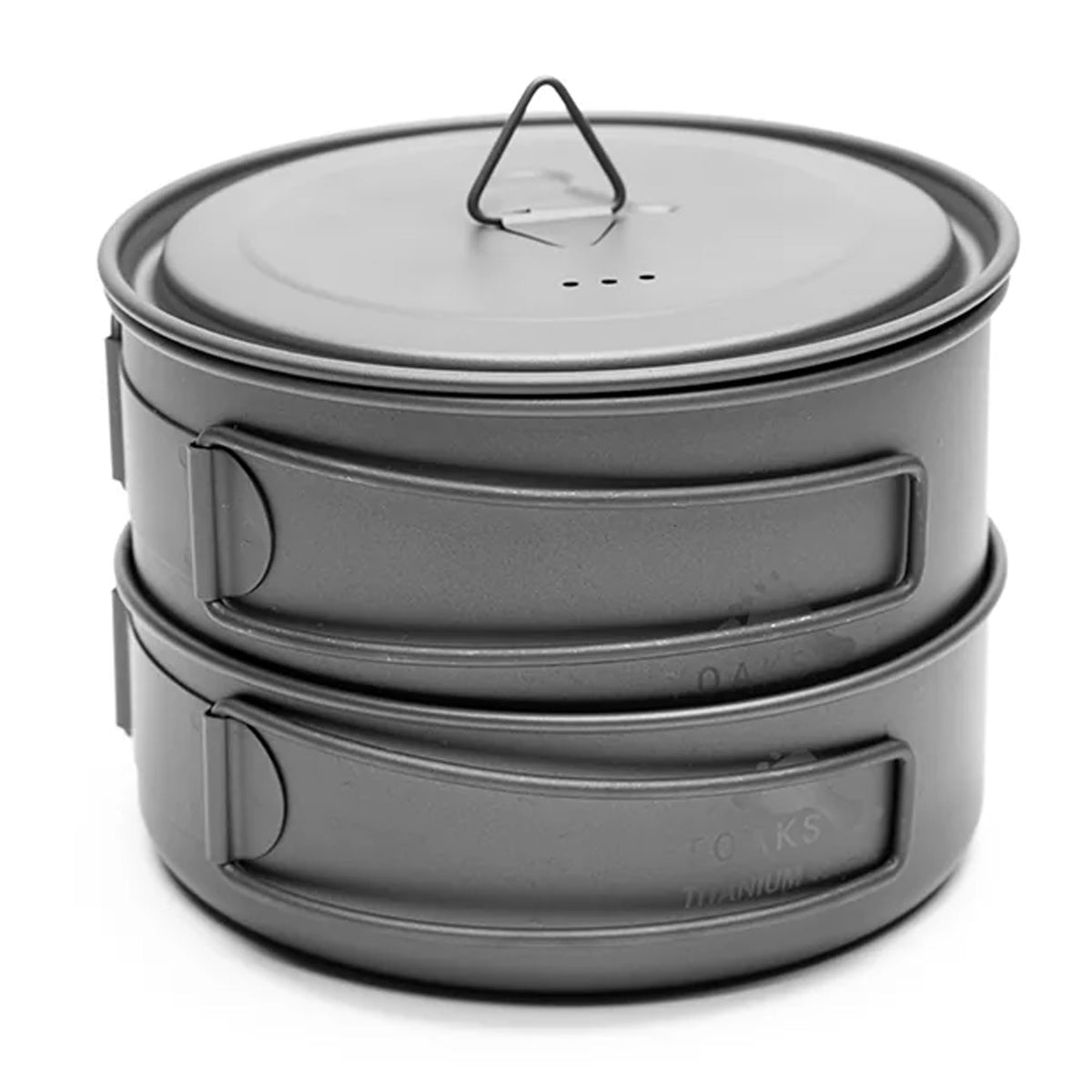TOAKS Titanium Compact Cook Set, POT-800-D115 + PAN-D117 with 1 Lid, 2 ...