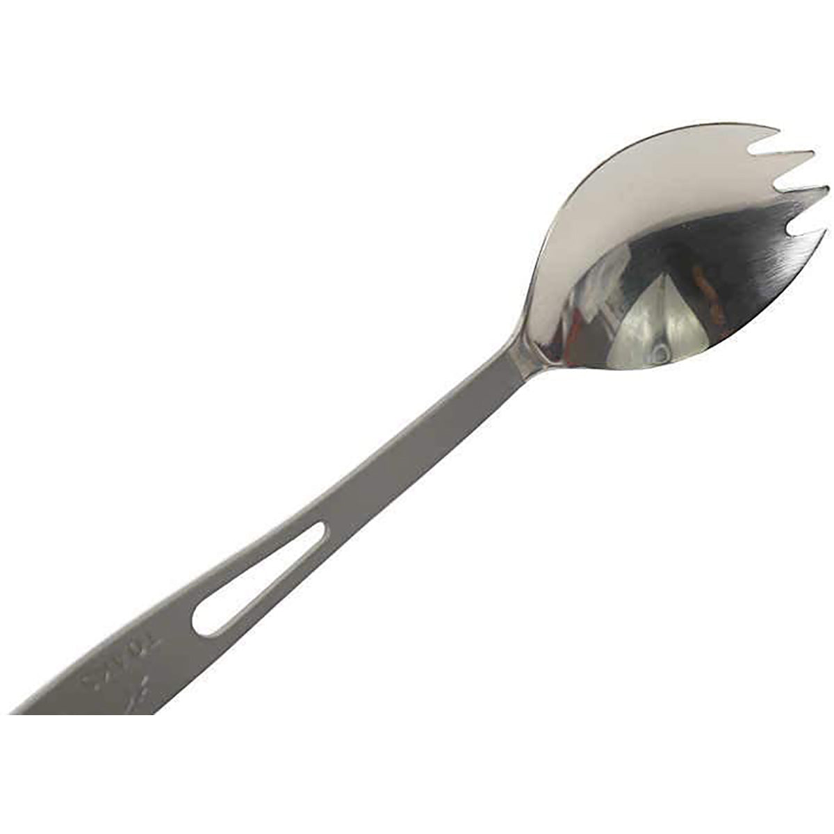 TOAKS Polished Head Titanium Camping Spork with Matte Finish Handle TOAKS