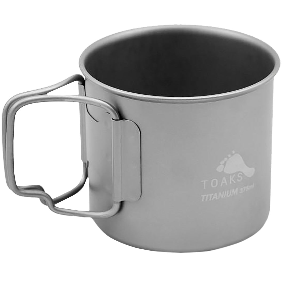 TOAKS 375ml Titanium Camping Cup with Foldable Handles TOAKS