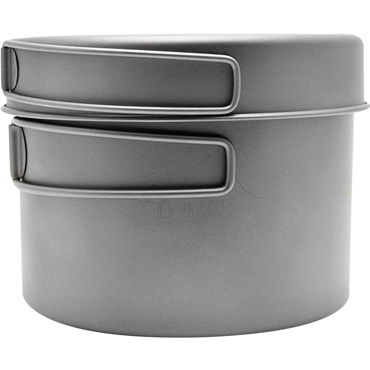TOAKS Titanium Outdoor Camping Cook Pot with Pan and Foldable Handles - 1300ml TOAKS