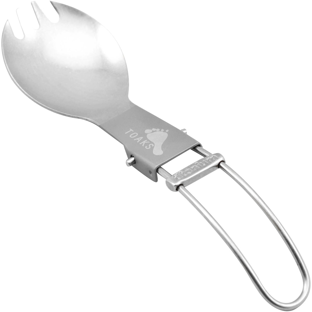 TOAKS Titanium Lightweight Folding Spork SLV-06 TOAKS