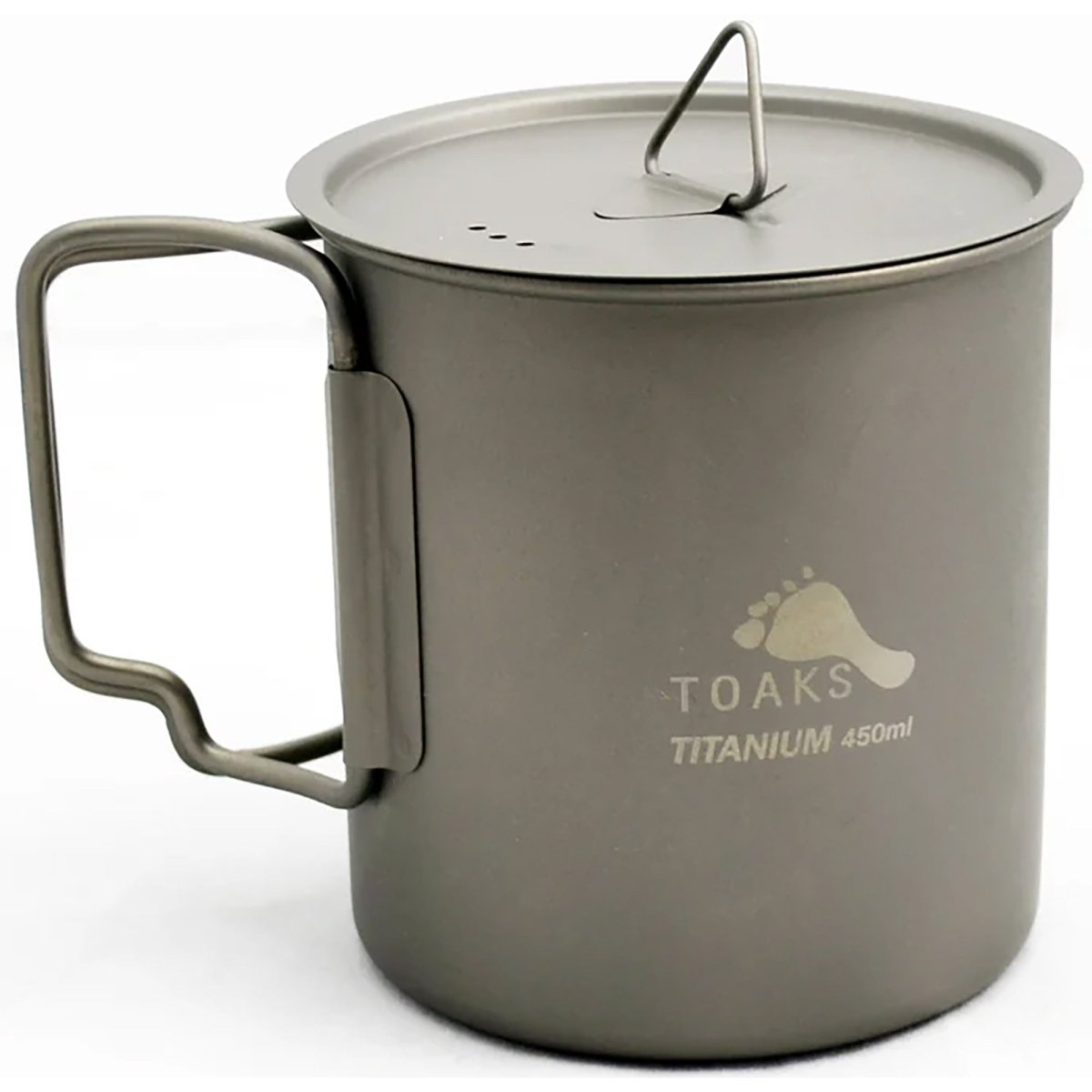 TOAKS Titanium 450ml Cup with Lid - Outdoor Cooking - Forza Sports