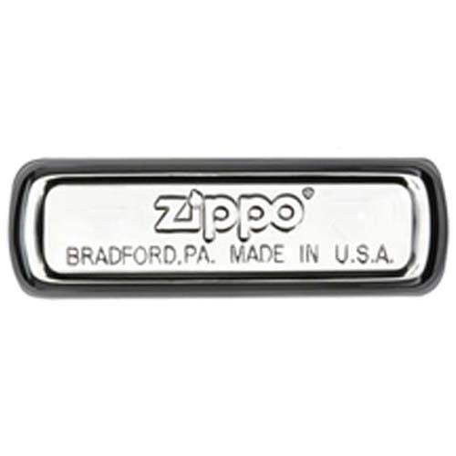 Zippo Lucky Clover Satin Chrome Pocket Lighter Zippo