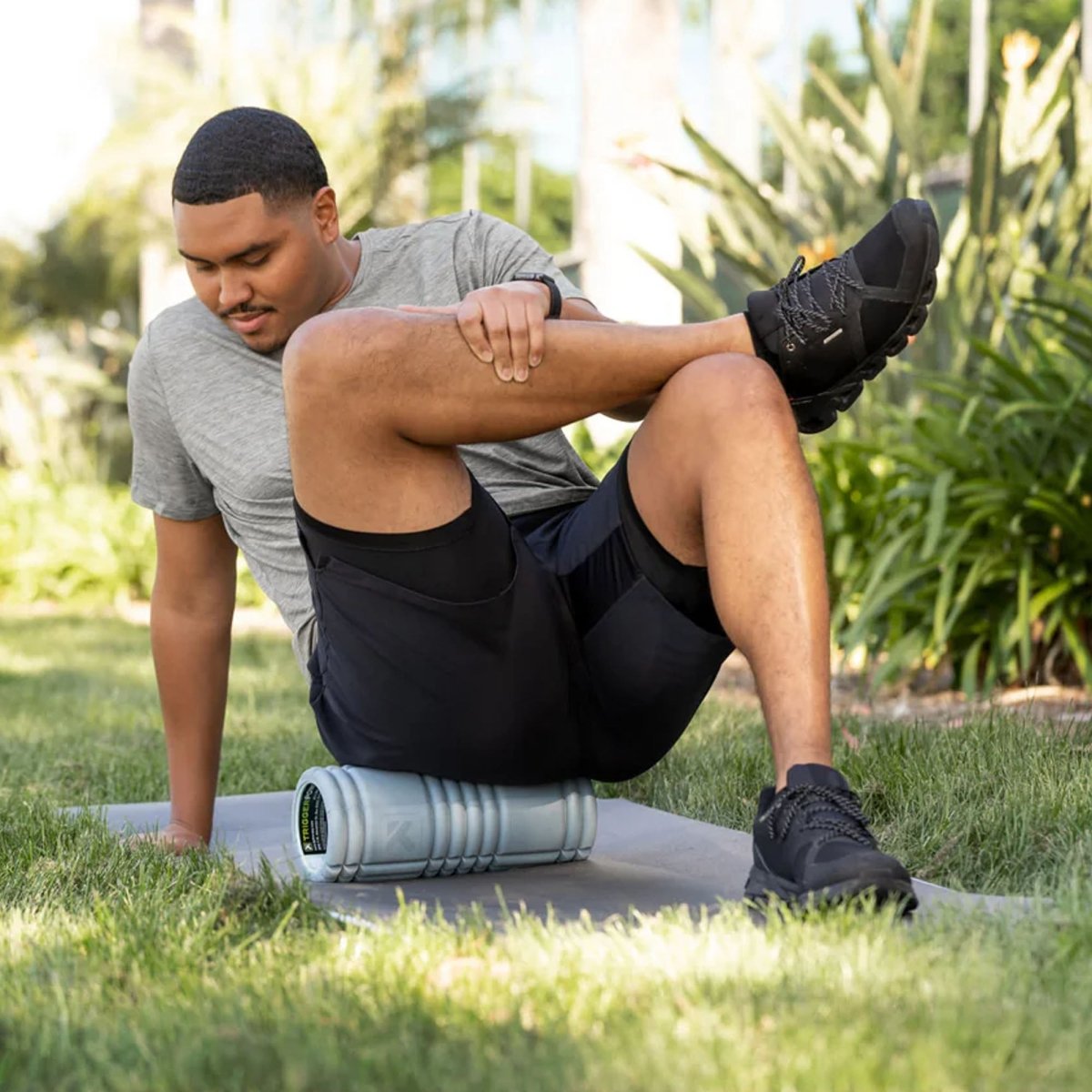 TriggerPoint Recycled GRID 1.0 Foam Roller, Slate - Forza Sports