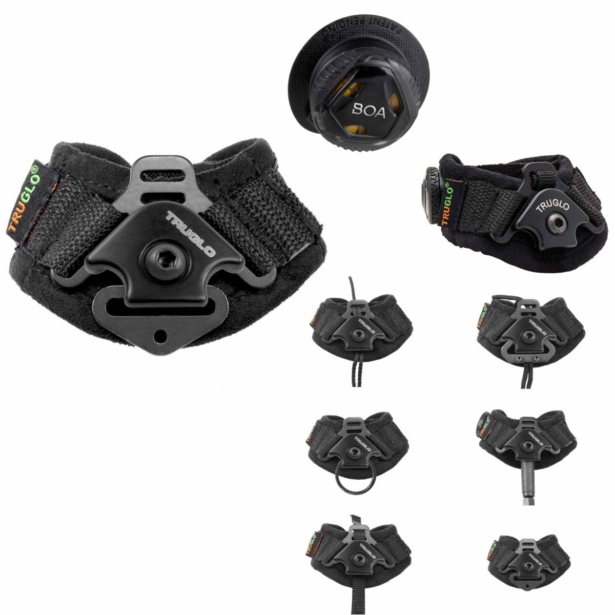 TRUGLO TRU - FIT Universal Replacement Wrist Strap Archery Release Aid, Black BOA - Forza Sports