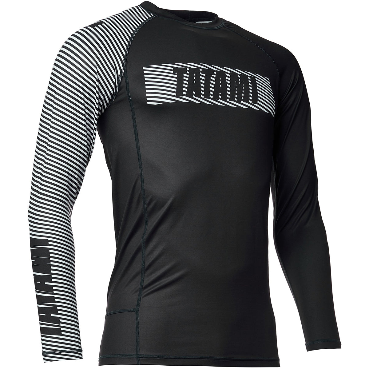 Tatami Fightwear Essential 3.0 Long Sleeve Rashguard - Black/White Tatami Fightwear