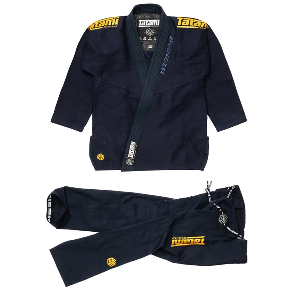 Tatami Fightwear Estilo Black Label BJJ Gi - Gold/Navy Tatami Fightwear