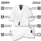 Tatami Fightwear Estilo Black Label BJJ Gi - White/White Tatami Fightwear