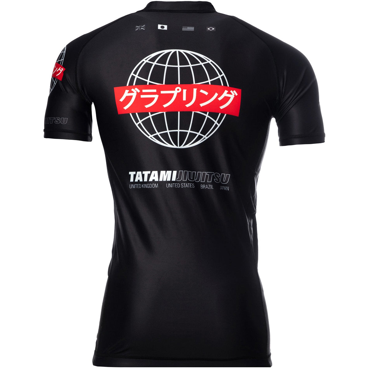 Tatami Fightwear Global Short Sleeve Rashguard - Black Tatami