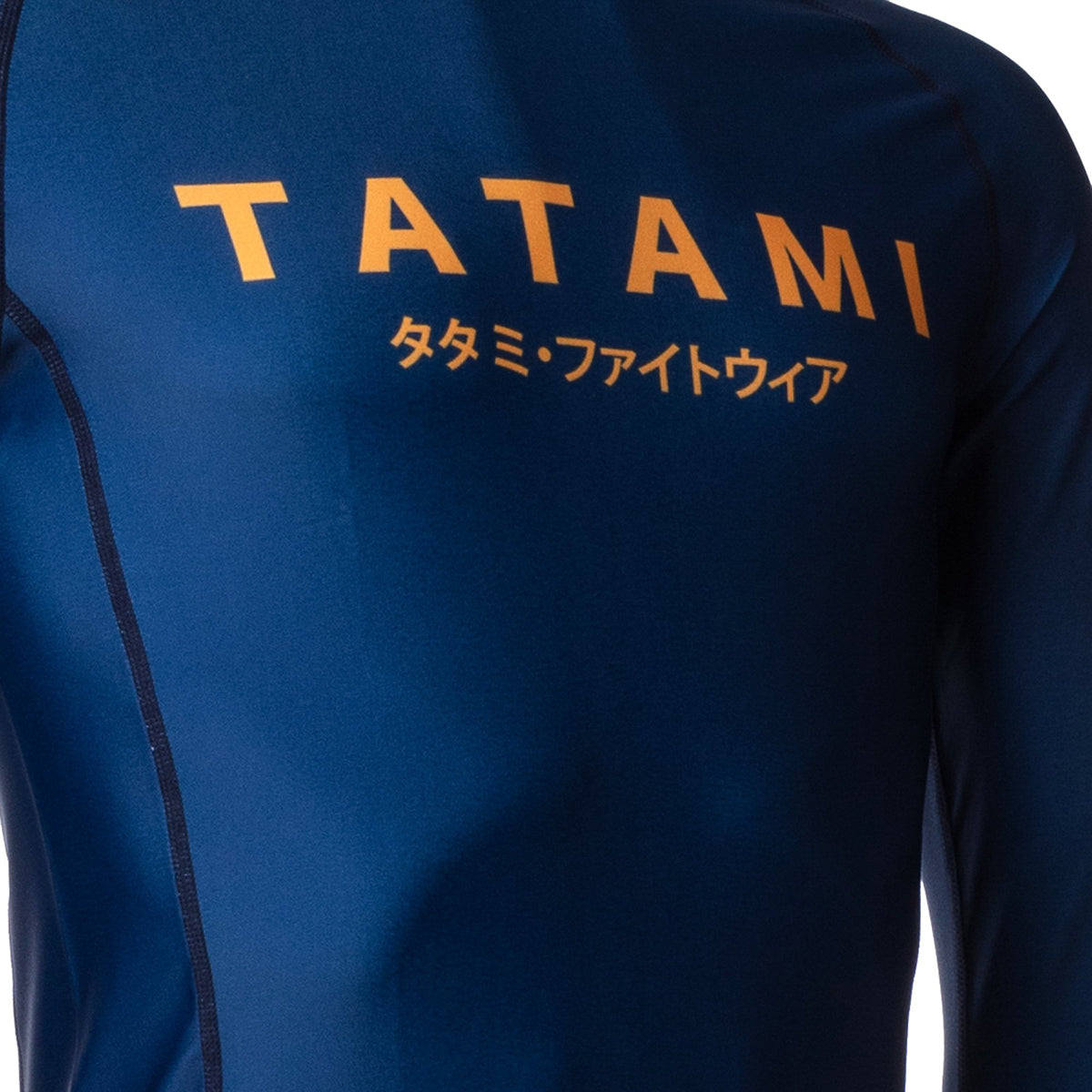 Tatami Fightwear Katakana Long Sleeve Rashguard - Navy Tatami Fightwear