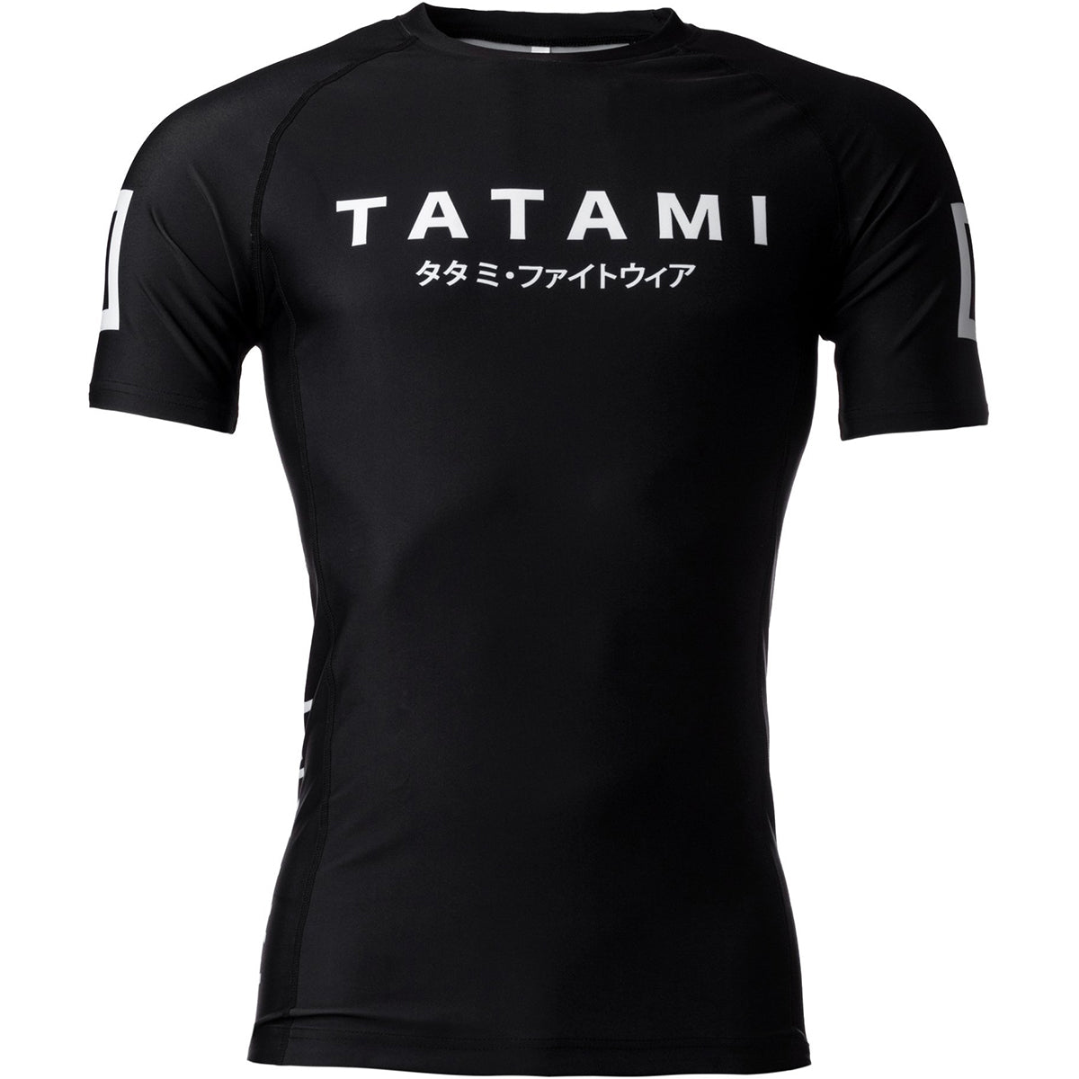 Tatami Fightwear Katakana Short Sleeve Rashguard - Black Tatami Fightwear