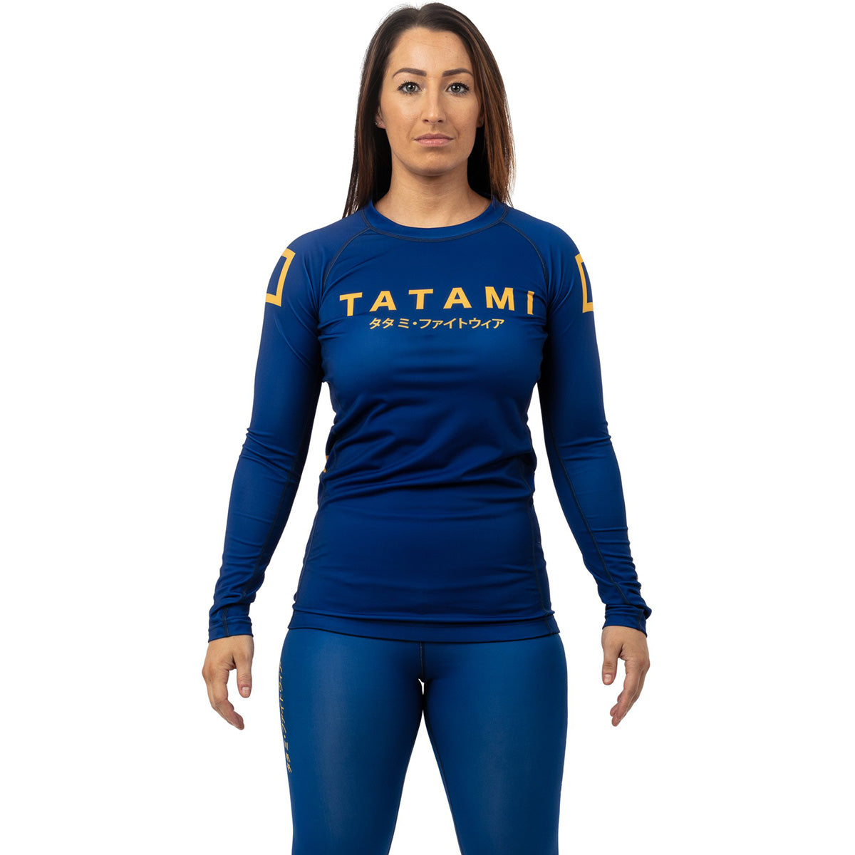 Tatami Fightwear Women's Katakana Long Sleeve Rashguard - Navy Tatami Fightwear