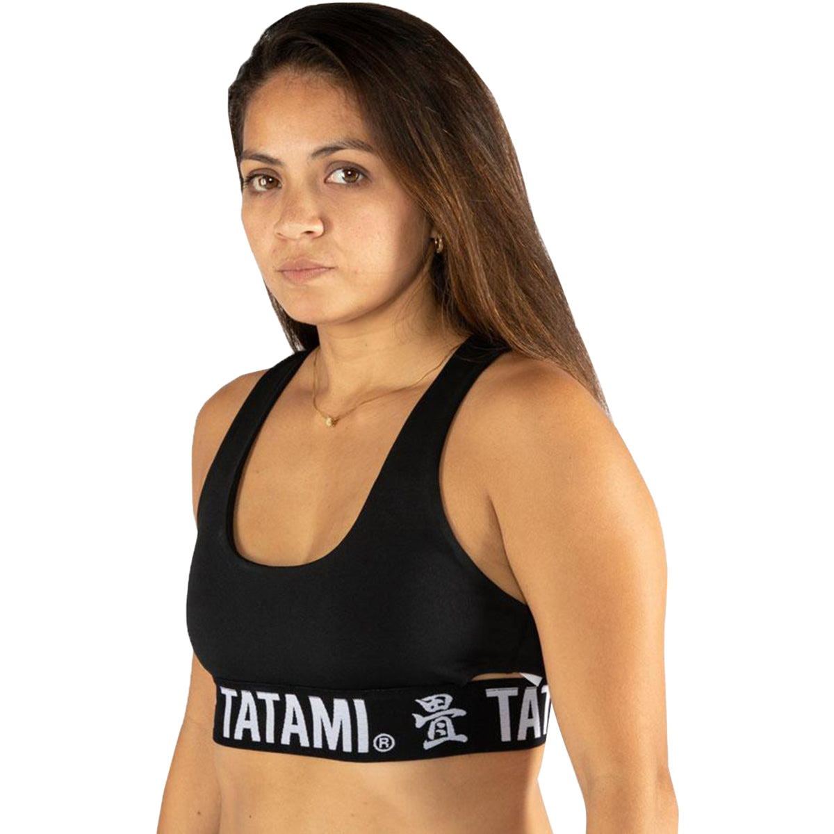 Tatami Fightwear Black Minimal Sports Bra - Black Tatami Fightwear