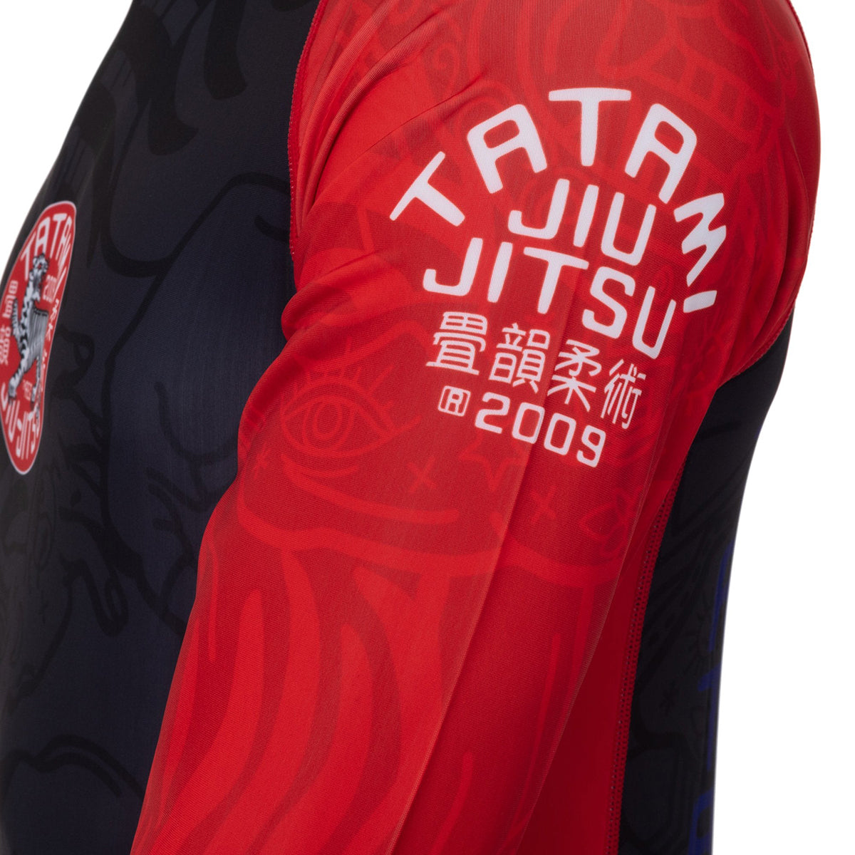 Tatami Fightwear Takedown Tiger Eco Tech Recycled Long Sleeve Rashguard - Black Tatami