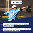 Ultrak 435 Pitch Counter & Pitch Speed with 10 Memory Stopwatch - Black - Forza Sports