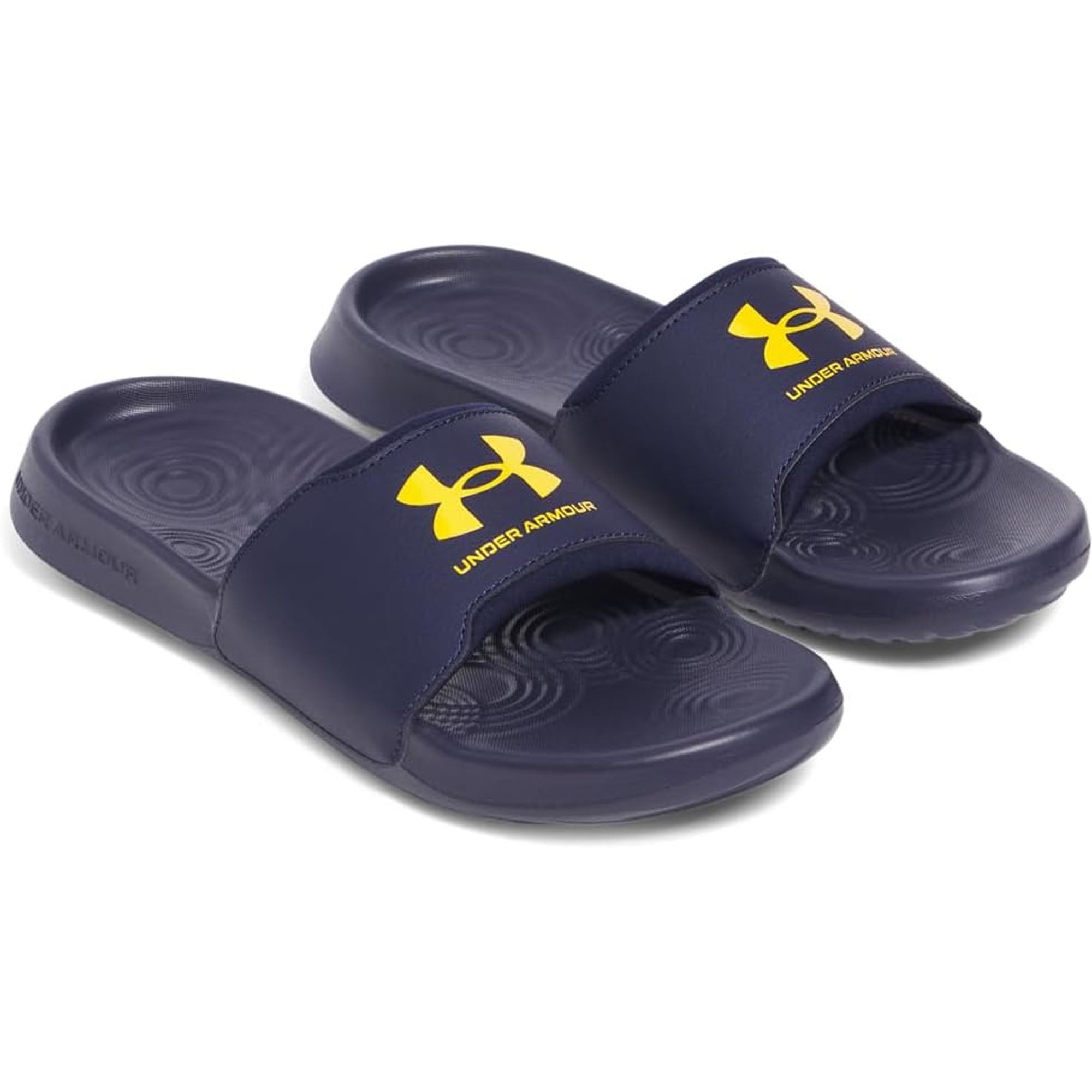 Under Armour Black Slides with Purple Accents Under Armour Girls main image 2