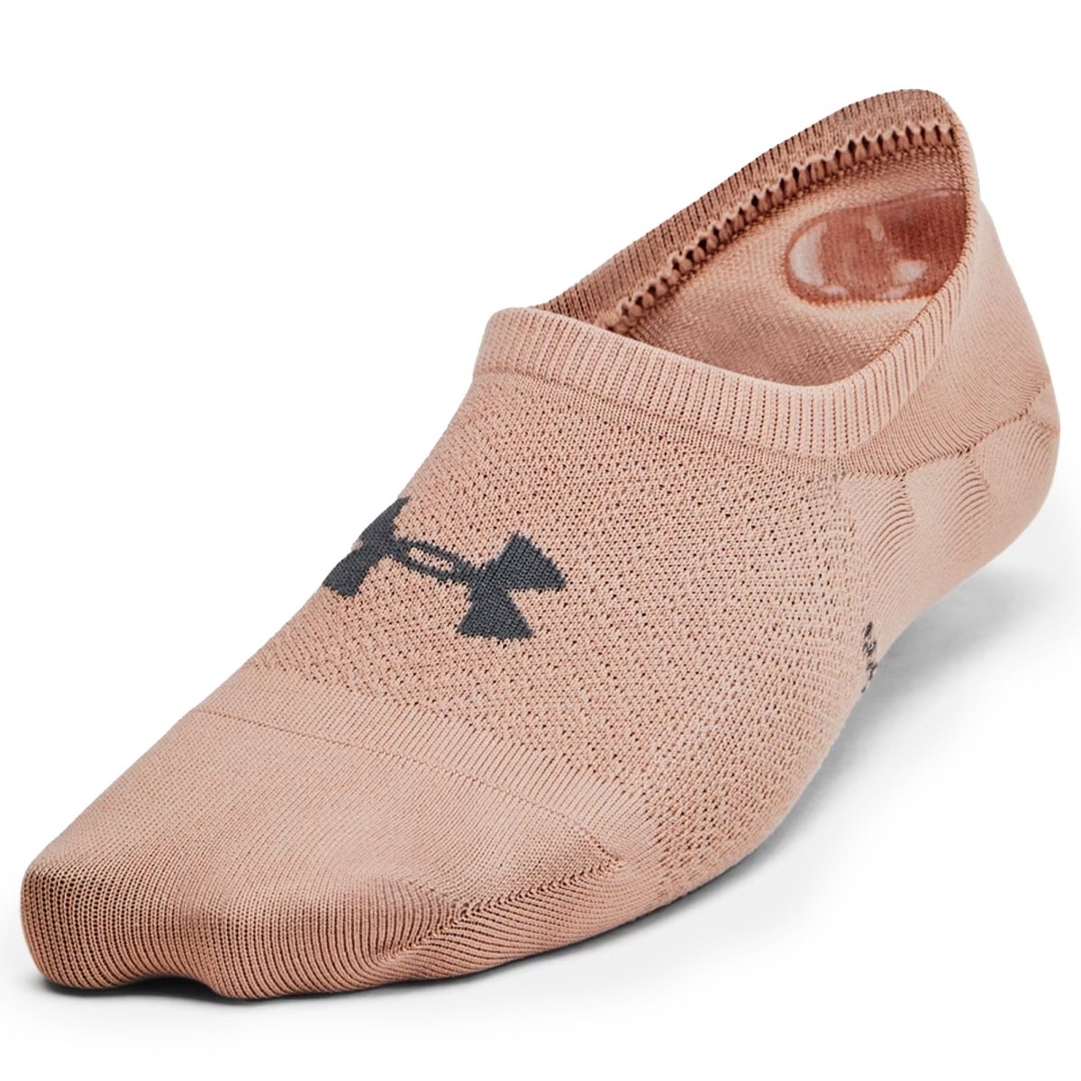 Under Armour Women's Breathe Lite Ultra Low Liner Socks 3 Pack - Blushing Beige/White/Castlerock - Large - Forza Sports