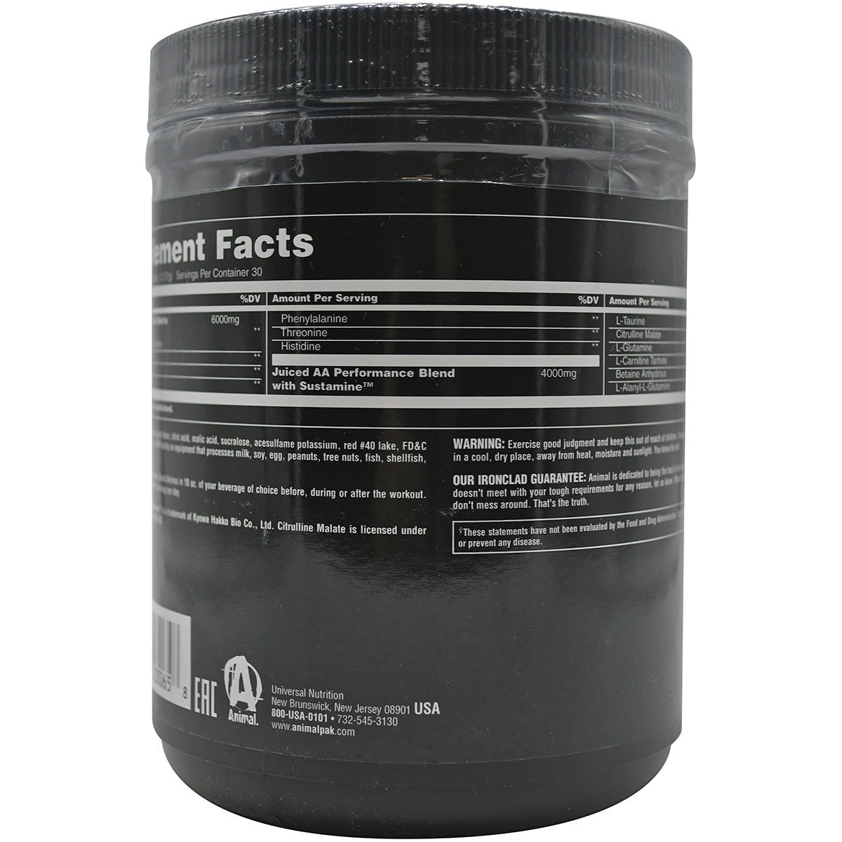 Universal Nutrition Animal Juiced Aminos - Orange Juiced - 30 Servings - Forza Sports