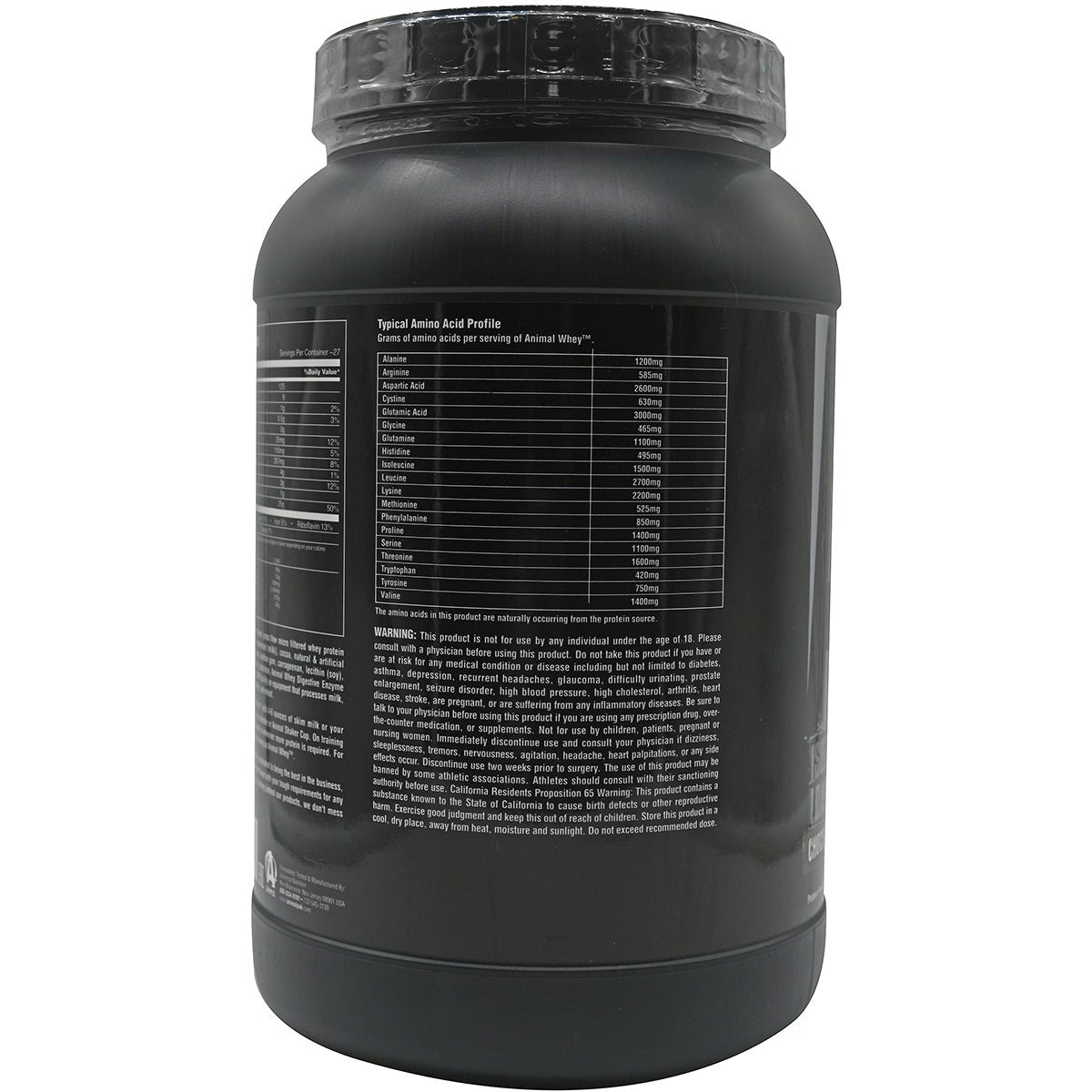 Universal Nutrition Animal Whey - About 27 Servings - Strawberry - Forza Sports