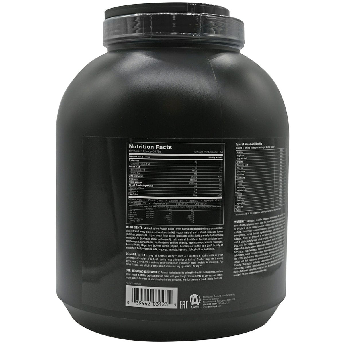 Universal Nutrition Animal Whey - 54 Servings - Chocolate Chocolate Chip - Forza Sports