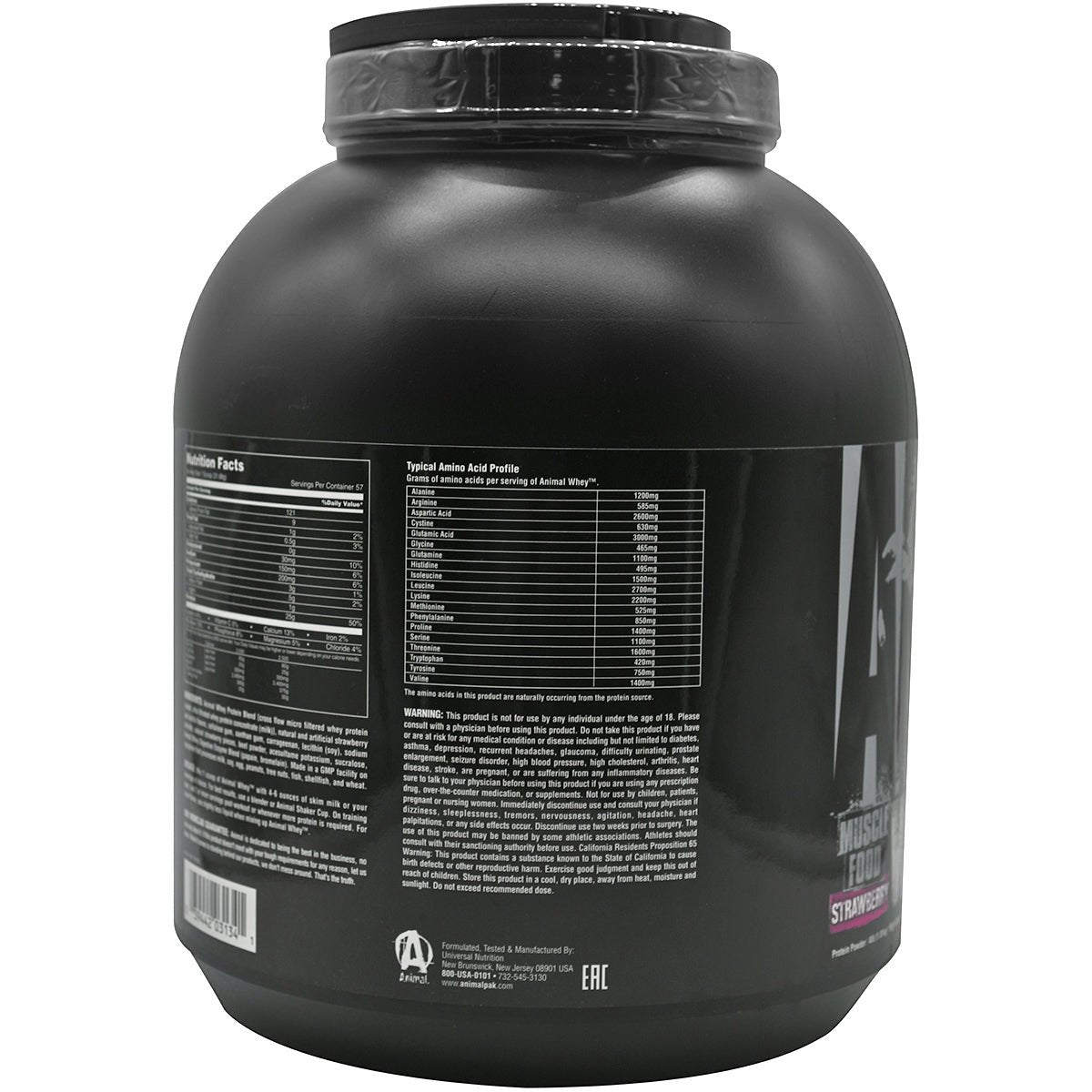 Universal Nutrition Animal Whey - 54 Servings - Strawberry - Forza Sports
