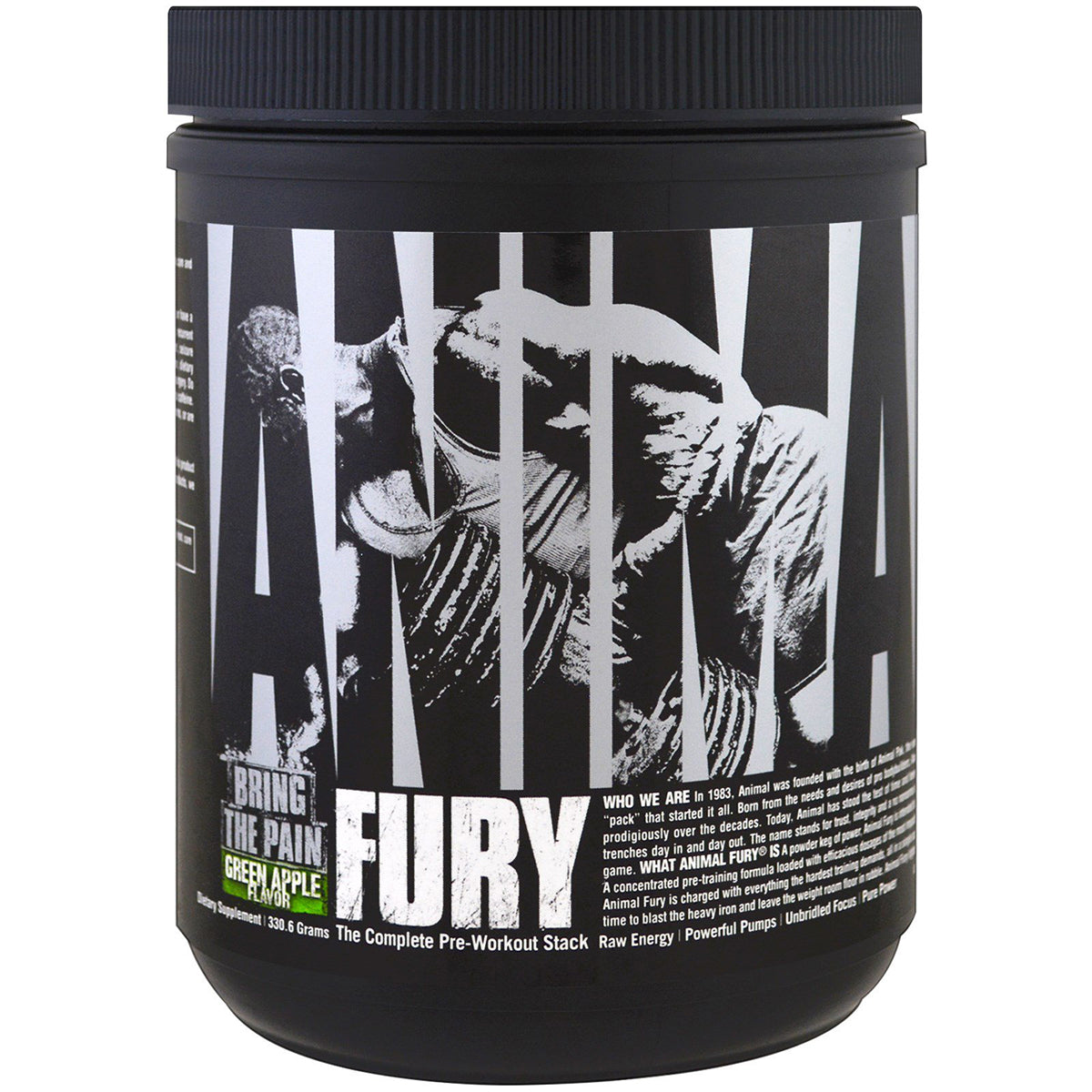 Universal Nutrition Animal Fury Dietary Supplement - Green Apple - 20 Servings Universal Nutrition
