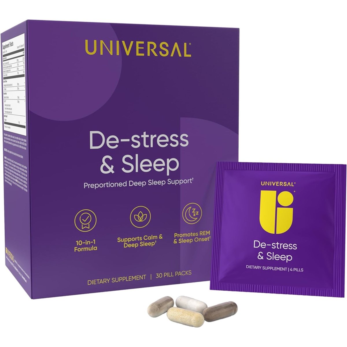 Universal De - stress and Sleep Dietary Supplement - 30 Packs - Forza Sports