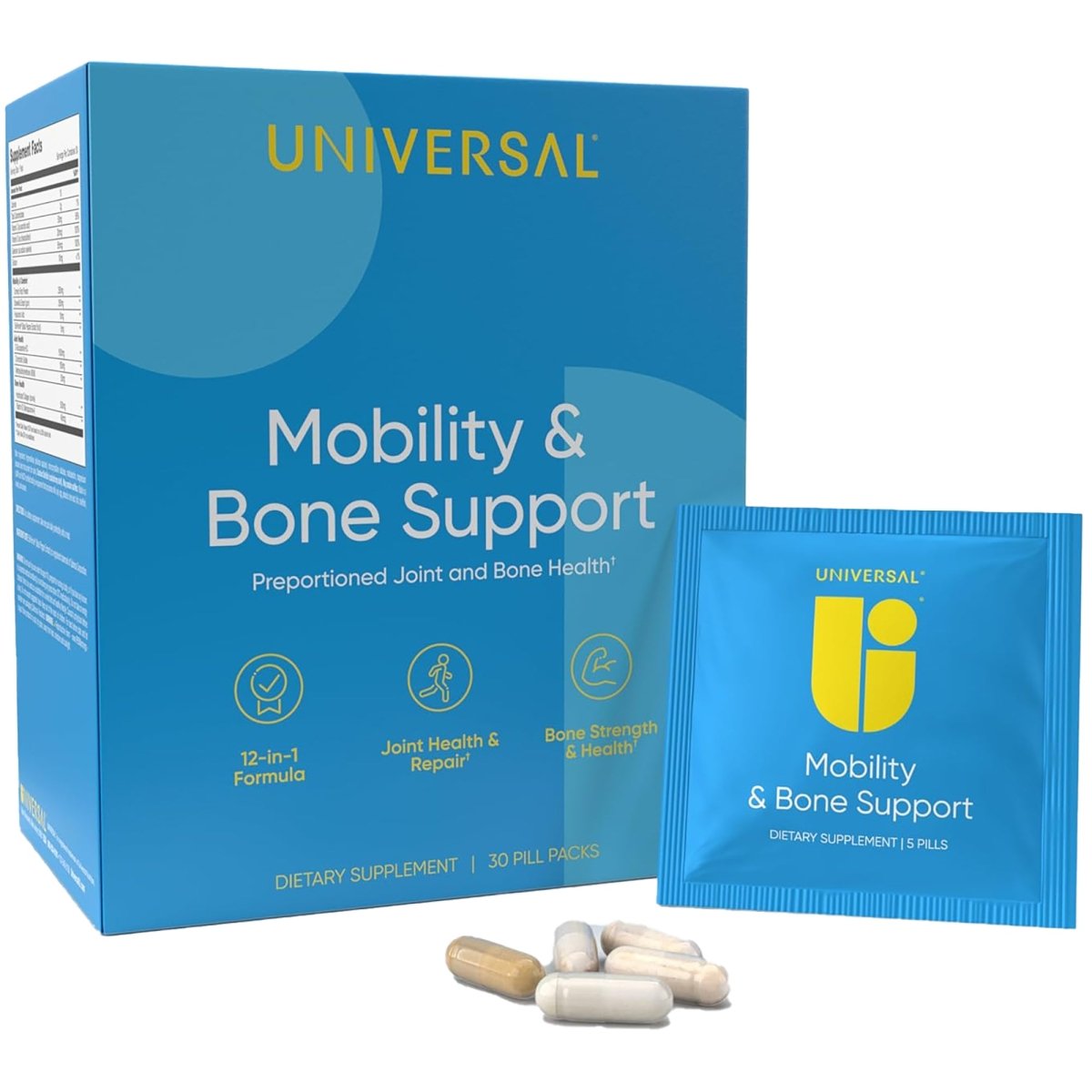 Universal Mobility and Bone Support Dietary Supplement - 30 Packs ...