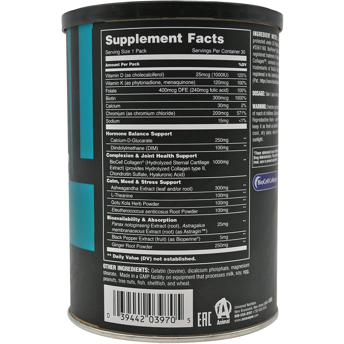 यूनिवर्सल न्यूट्रिशन एनिमल अल्फा एफ आहार अनुपूरक - 30 पैक - फोर्ज़ा स्पोर्ट्स