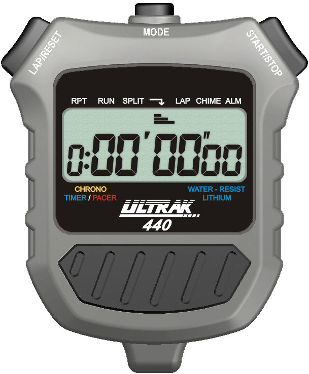 Ultrak 440 Countdown Timer & Lap or Cumulative Stopwatch Ultrak