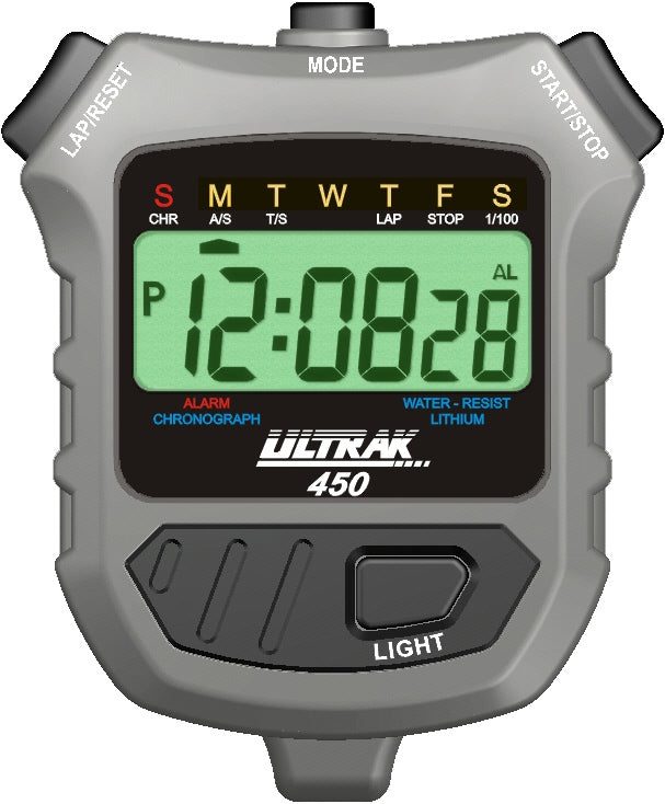 Ultrak 450 Cumulative Split Stopwatch with Electro Luminescent Display Ultrak