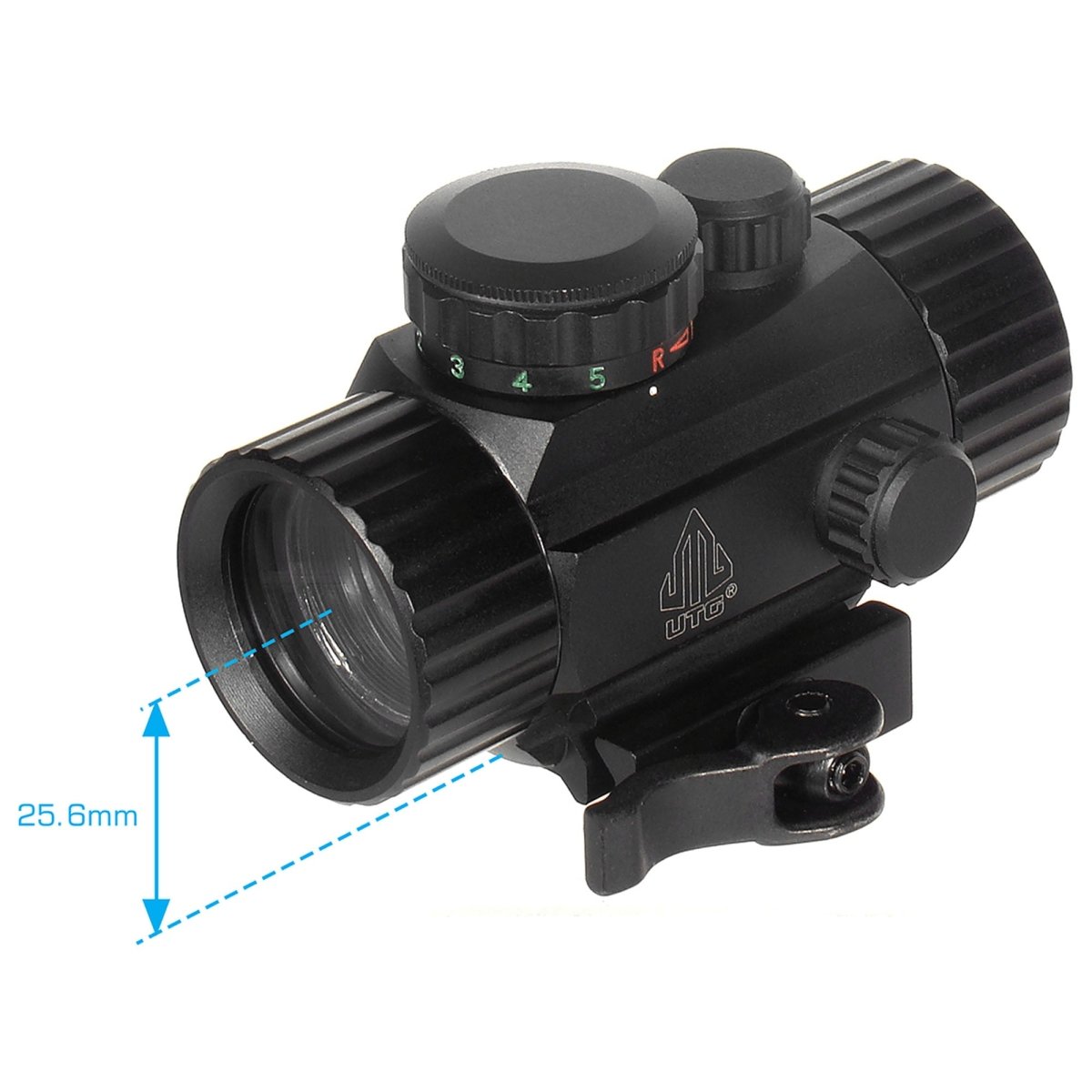 UTG 3.8" ITA Red/Green Circle Dot Sight, w/Integral QD Mount - Forza Sports