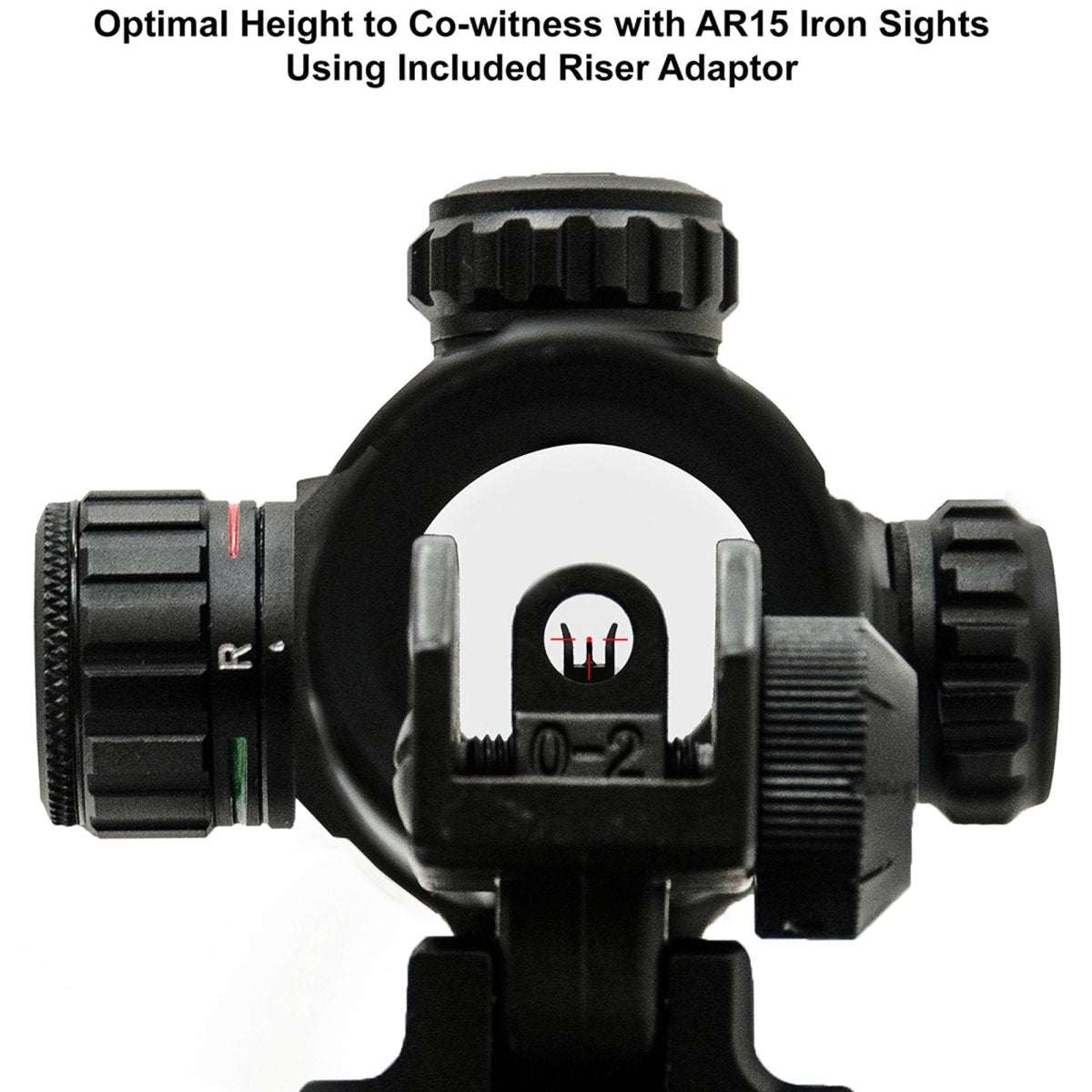 UTG 4.2" ITA Red/Green T - Dot with QD Mount, Riser Adaptor - Forza Sports