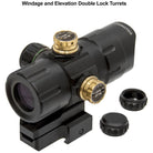 UTG 4.2" ITA Red/Green T - Dot with QD Mount, Riser Adaptor - Forza Sports